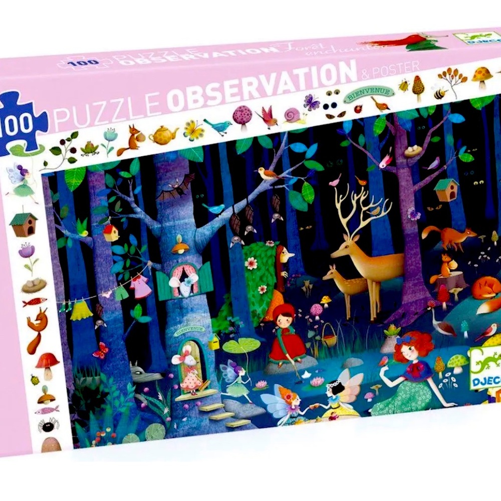 DJECO observation 100 pc puzzle. Enchanted Forest